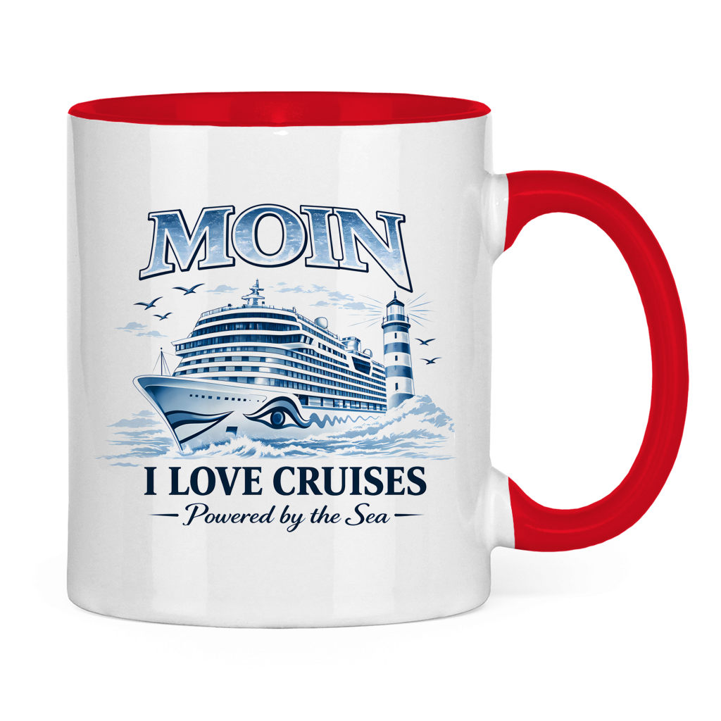 Keramik-Tasse zweifarbig   Kreuzfahrt / Cruise #701