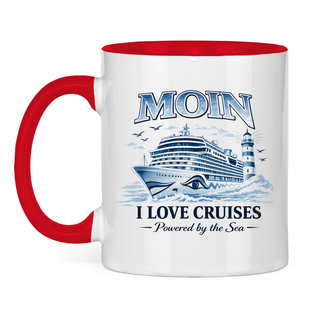 Keramik-Tasse zweifarbig   Kreuzfahrt / Cruise #701