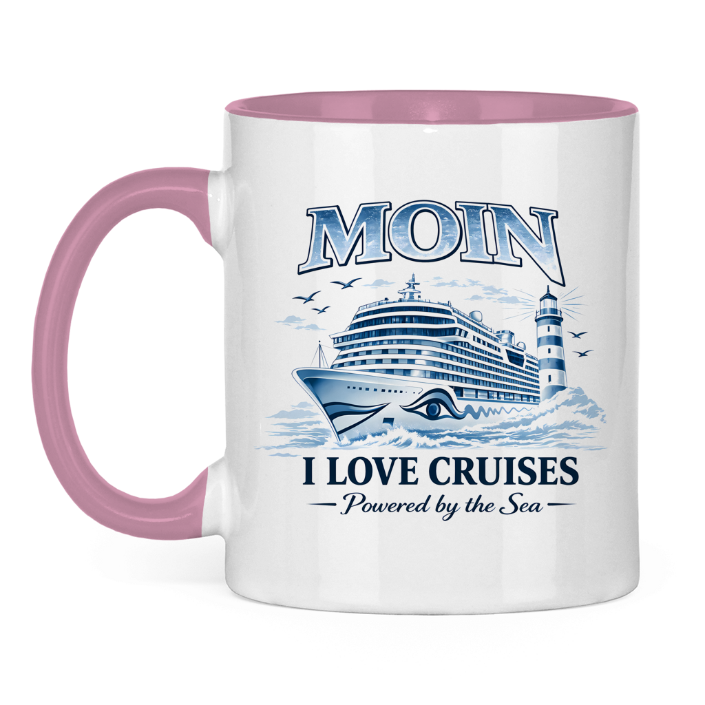 Keramik-Tasse zweifarbig   Kreuzfahrt / Cruise #701
