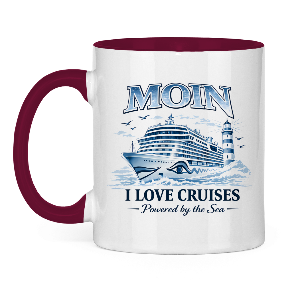 Keramik-Tasse zweifarbig   Kreuzfahrt / Cruise #701