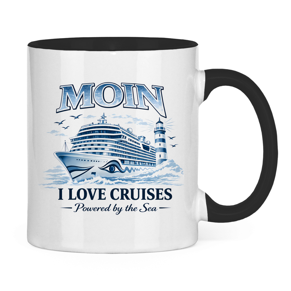 Keramik-Tasse zweifarbig   Kreuzfahrt / Cruise #701