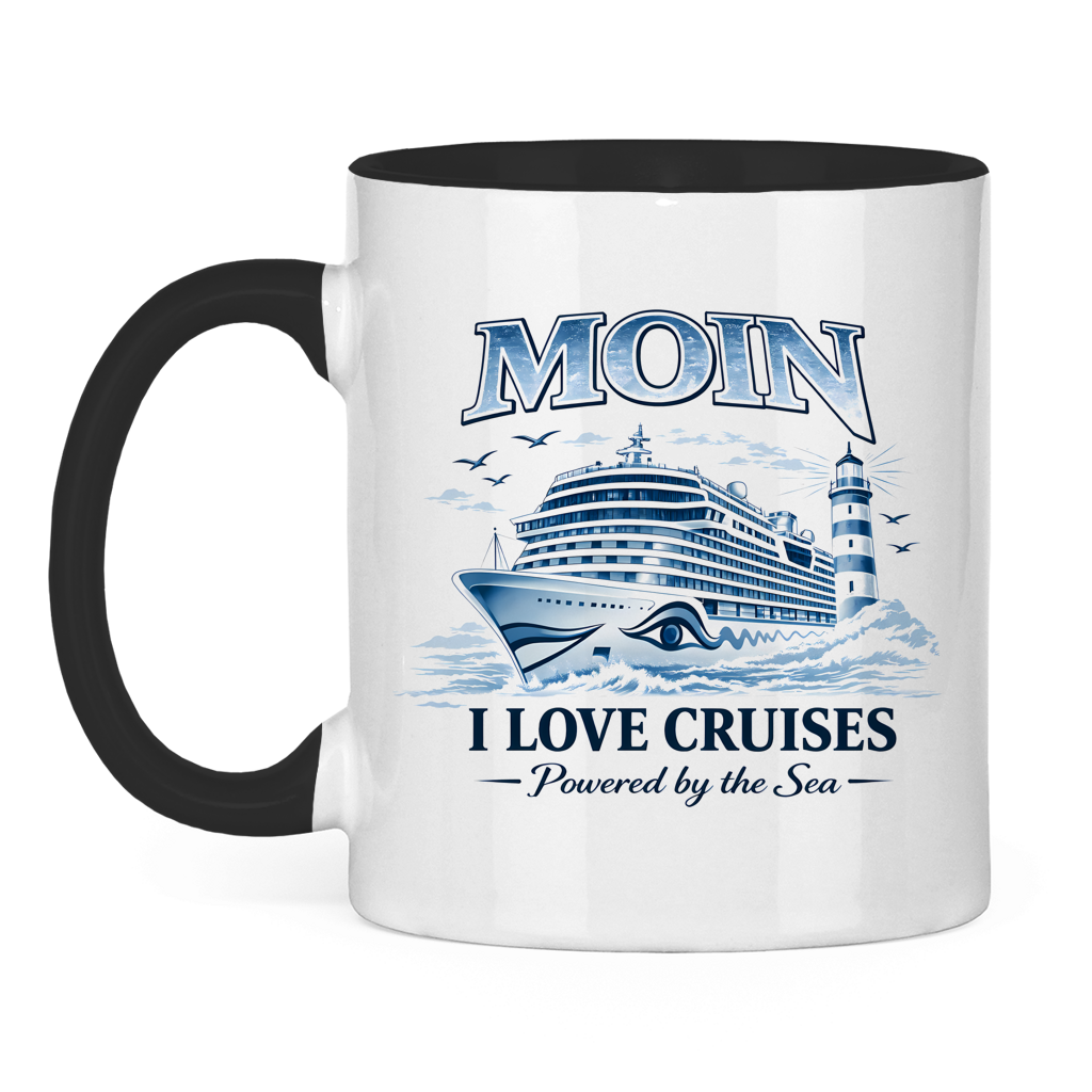 Keramik-Tasse zweifarbig   Kreuzfahrt / Cruise #701