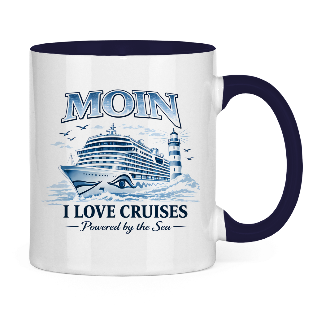 Keramik-Tasse zweifarbig   Kreuzfahrt / Cruise #701