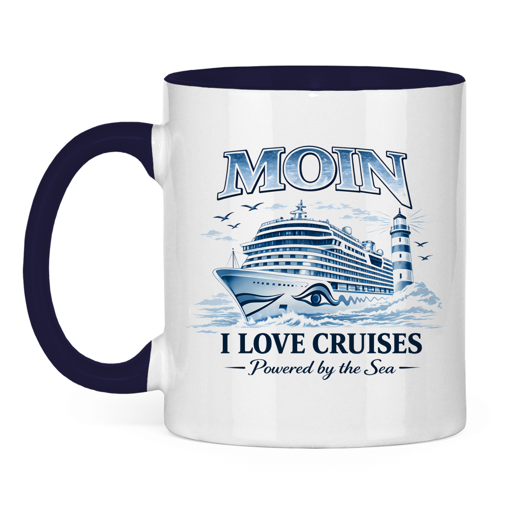 Keramik-Tasse zweifarbig   Kreuzfahrt / Cruise #701