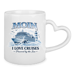 Keramik-Tasse mit Herzhenkel  Kreuzfahrt / Cruise #701