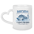 Keramik-Tasse mit Herzhenkel  Kreuzfahrt / Cruise #701