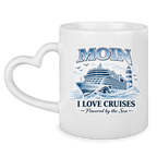 Keramik-Tasse mit Herzhenkel  Kreuzfahrt / Cruise #701