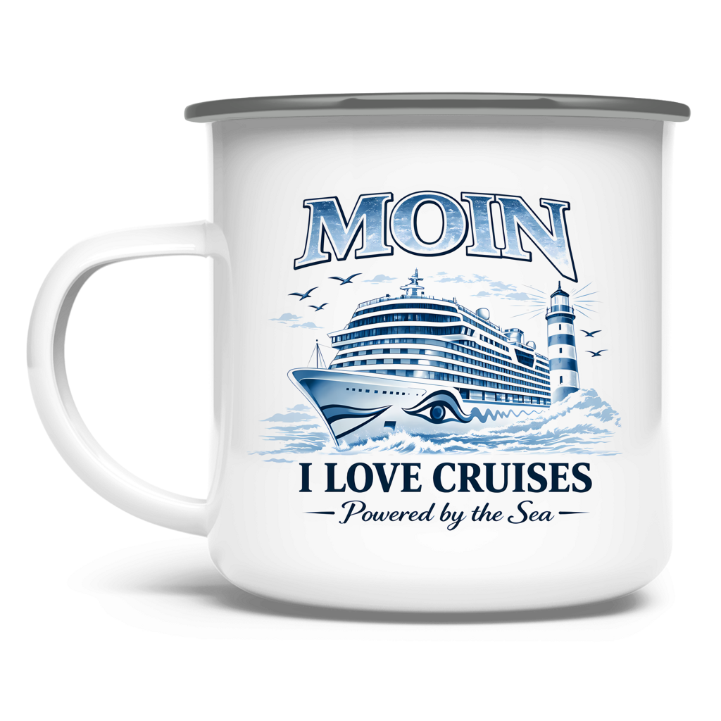 Emaille Tasse  Kreuzfahrt / Cruise #701