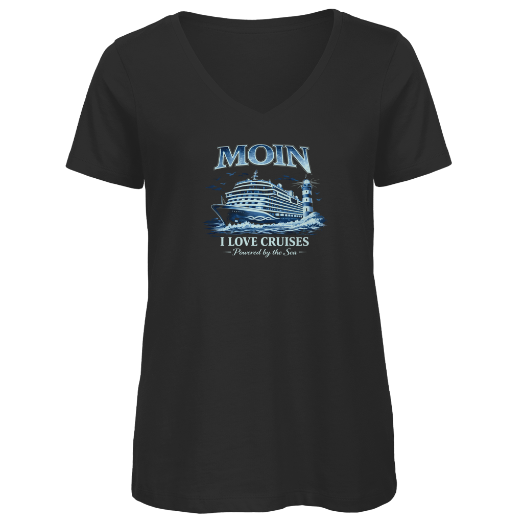 T-Shirt Damen V-Neck  Kreuzfahrt / Cruise #702