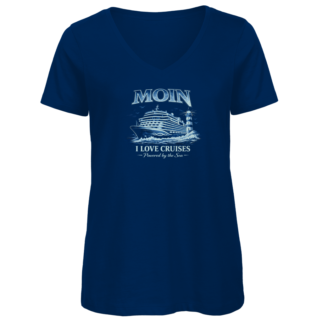 T-Shirt Damen V-Neck  Kreuzfahrt / Cruise #702