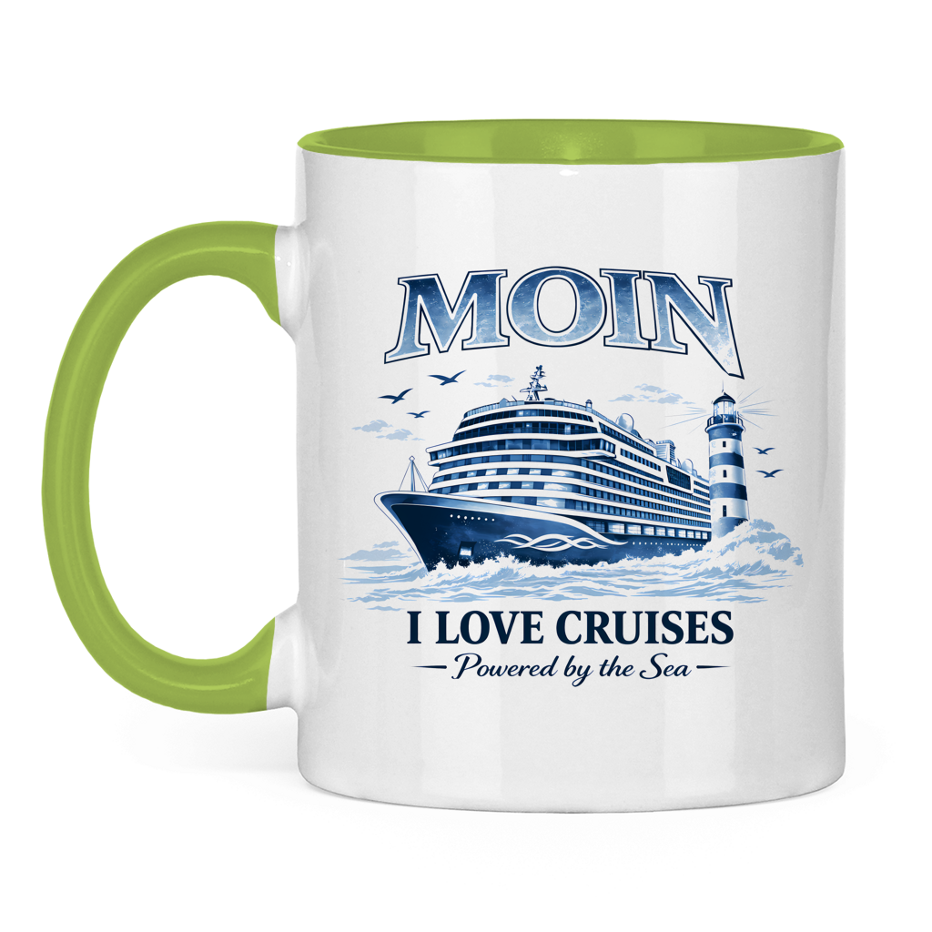 Keramik-Tasse zweifarbig   Kreuzfahrt / Cruise #702
