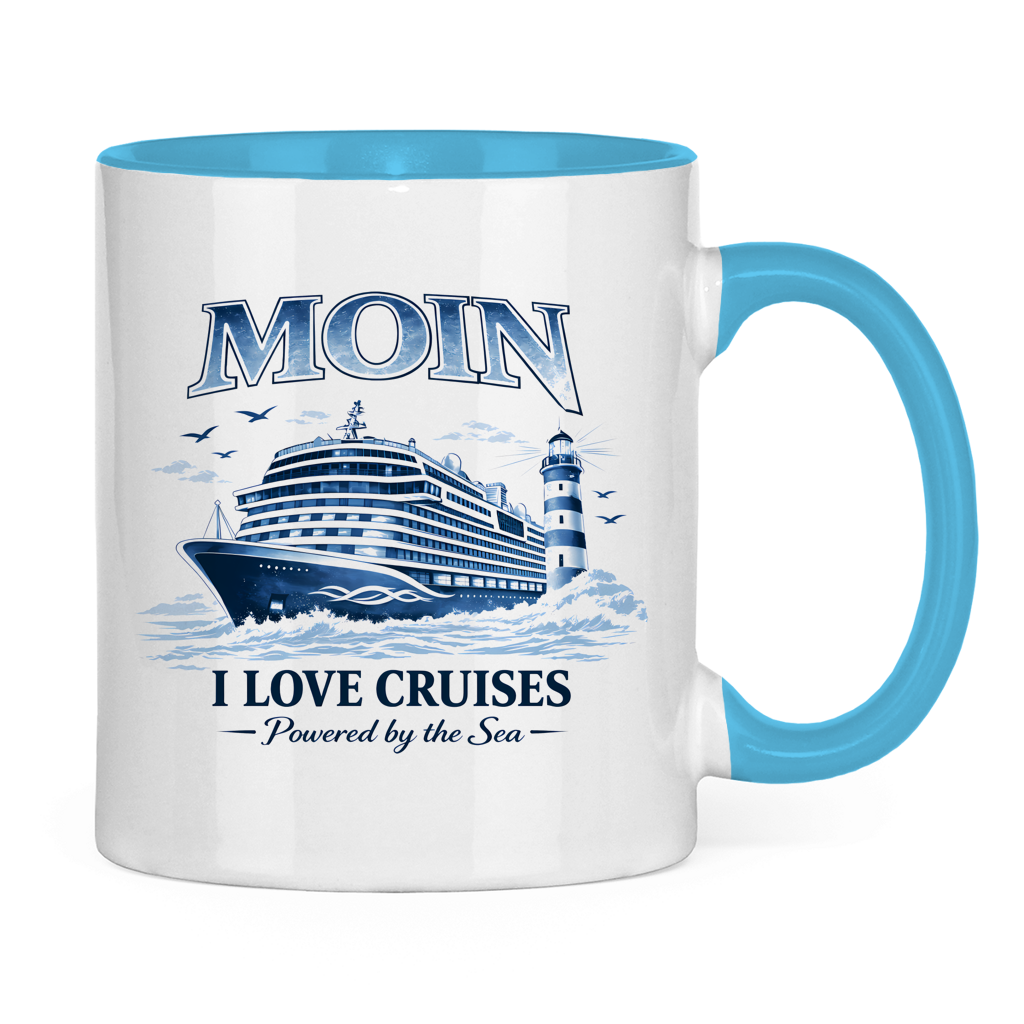 Keramik-Tasse zweifarbig   Kreuzfahrt / Cruise #702