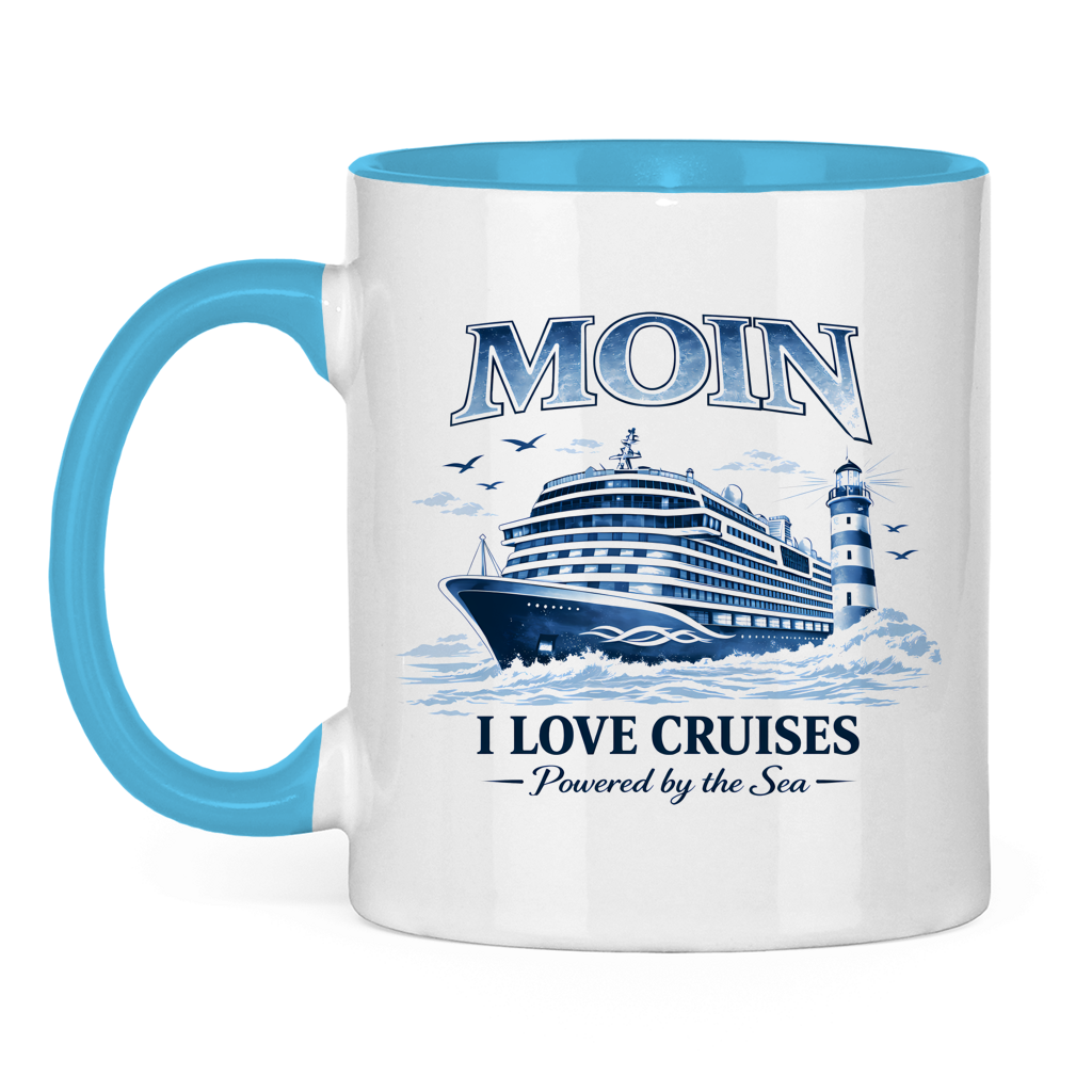 Keramik-Tasse zweifarbig   Kreuzfahrt / Cruise #702