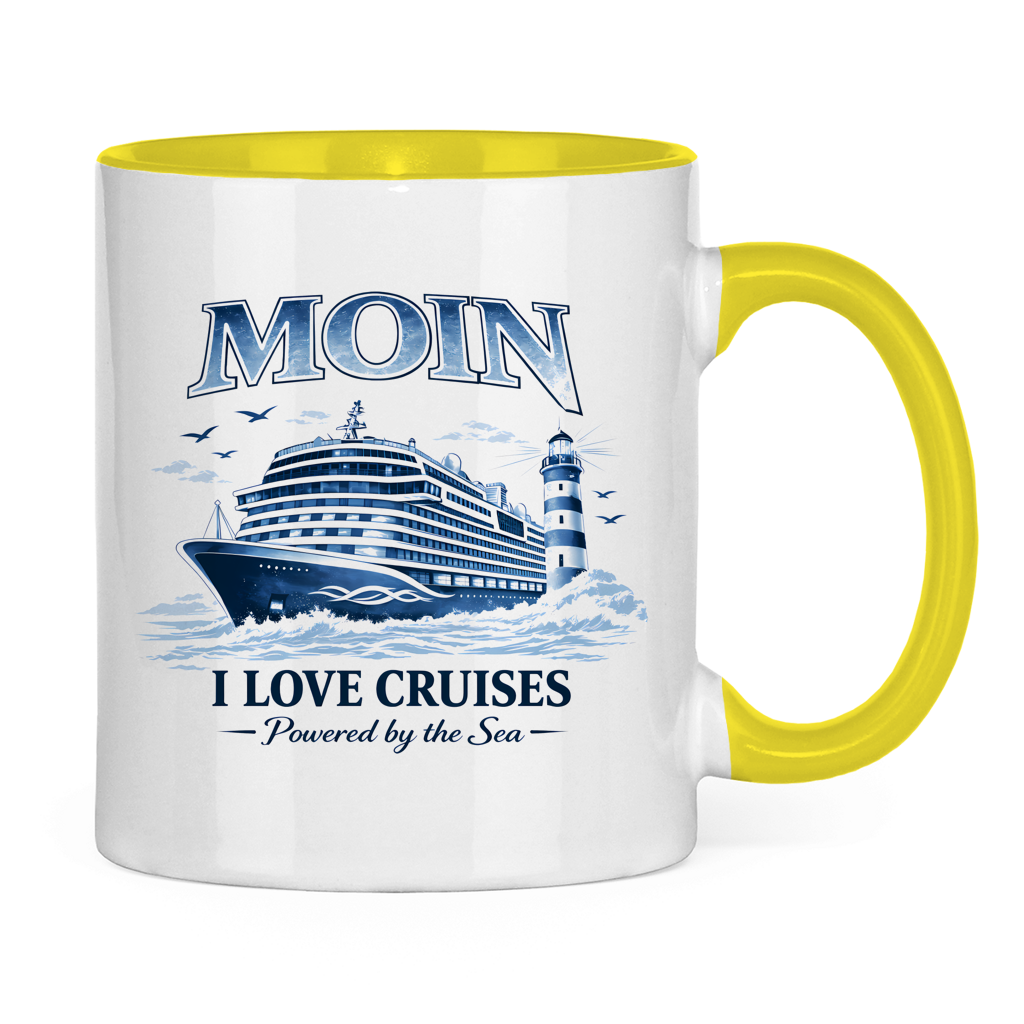 Keramik-Tasse zweifarbig   Kreuzfahrt / Cruise #702