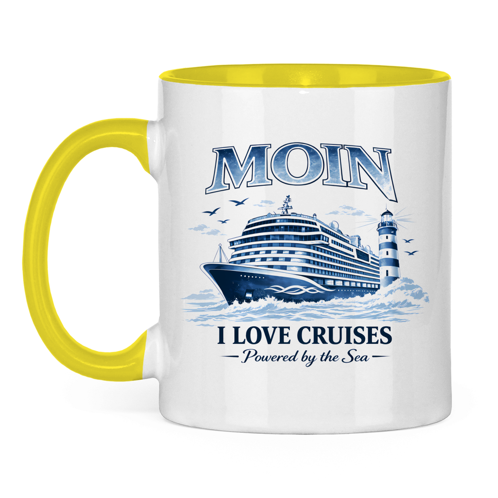 Keramik-Tasse zweifarbig   Kreuzfahrt / Cruise #702