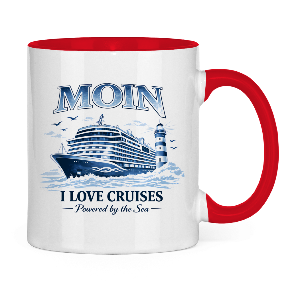 Keramik-Tasse zweifarbig   Kreuzfahrt / Cruise #702