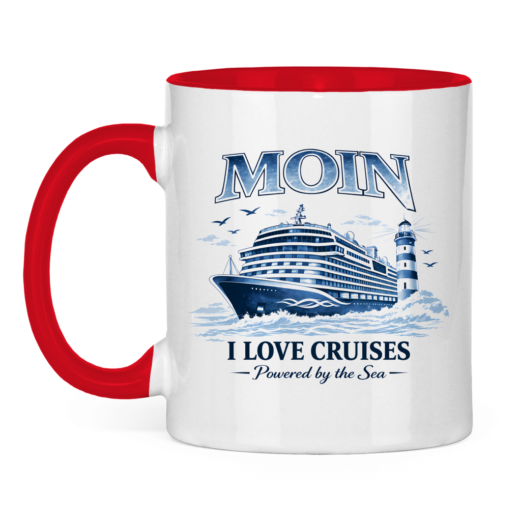 Keramik-Tasse zweifarbig   Kreuzfahrt / Cruise #702