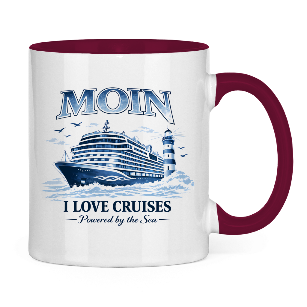 Keramik-Tasse zweifarbig   Kreuzfahrt / Cruise #702