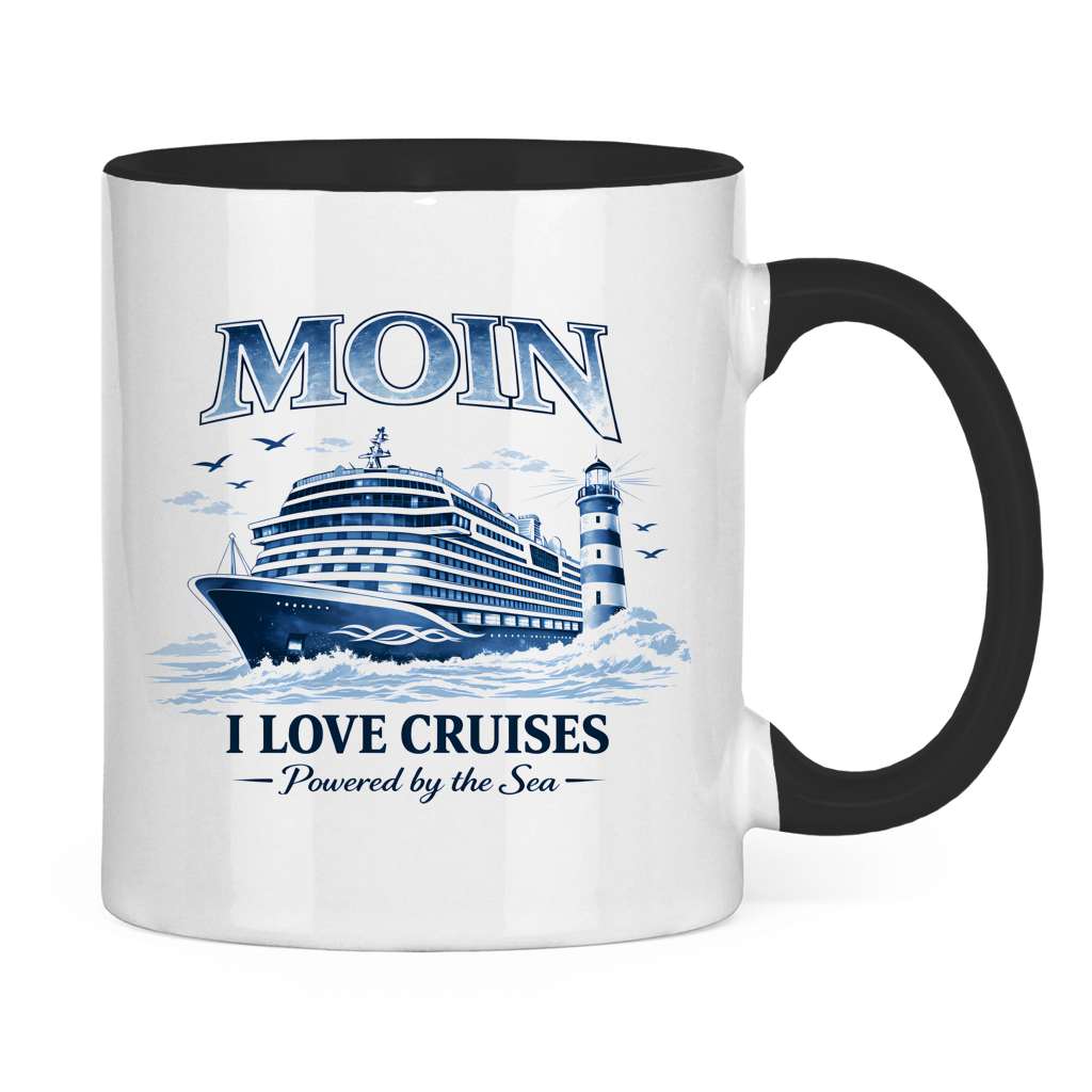 Keramik-Tasse zweifarbig   Kreuzfahrt / Cruise #702