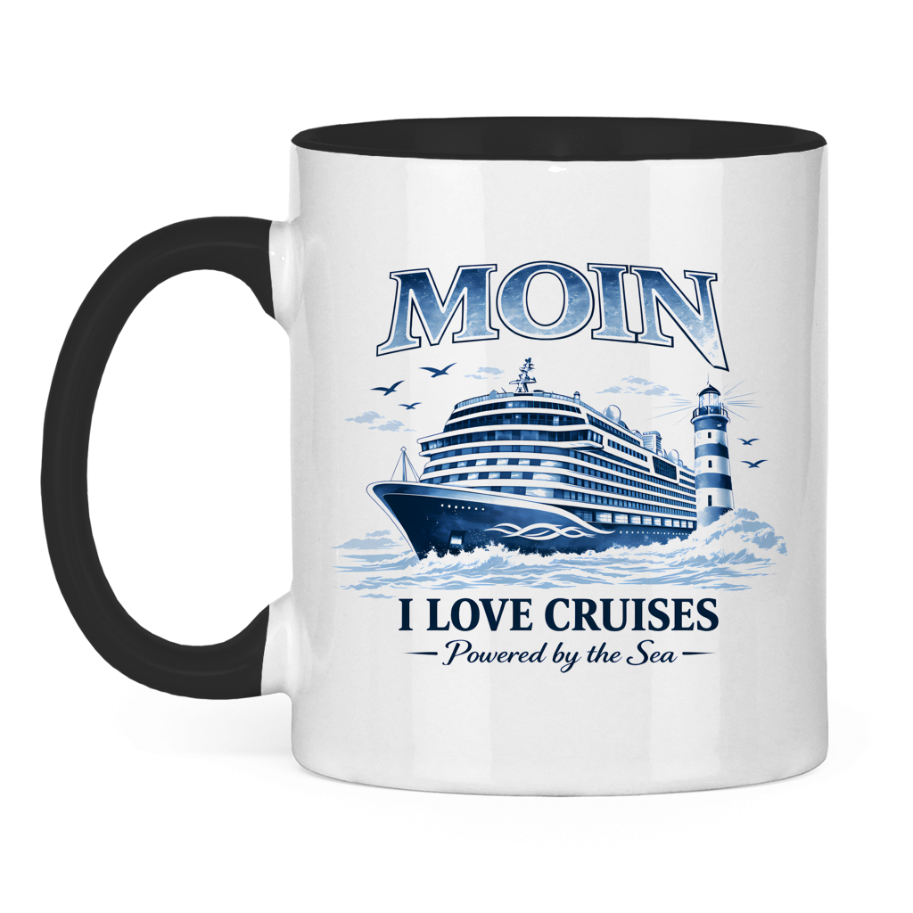 Keramik-Tasse zweifarbig   Kreuzfahrt / Cruise #702