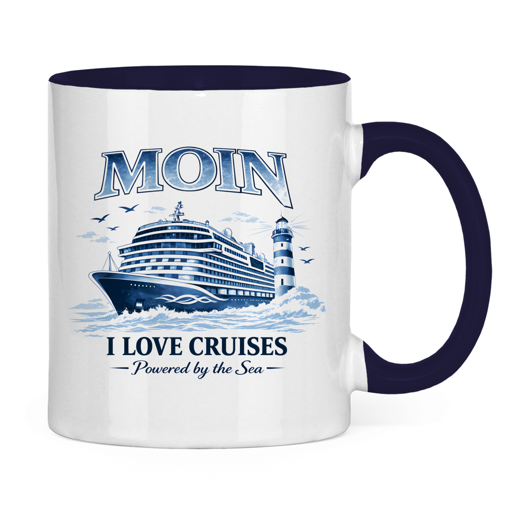 Keramik-Tasse zweifarbig   Kreuzfahrt / Cruise #702