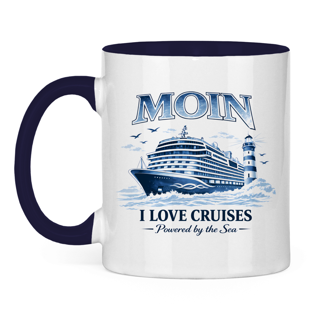 Keramik-Tasse zweifarbig   Kreuzfahrt / Cruise #702