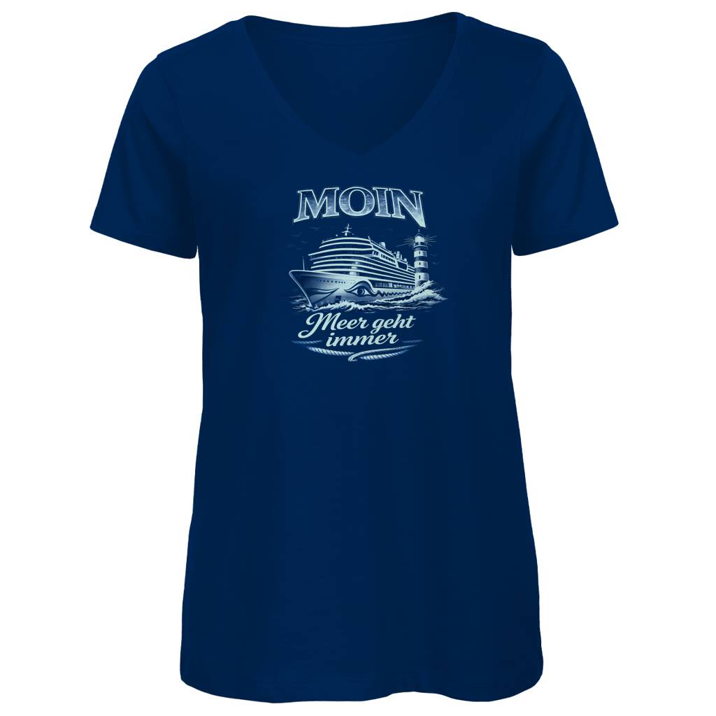 T-Shirt Damen V-Neck  Kreuzfahrt / Cruise #704
