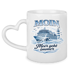 Keramik-Tasse mit Herzhenkel  Kreuzfahrt / Cruise #704