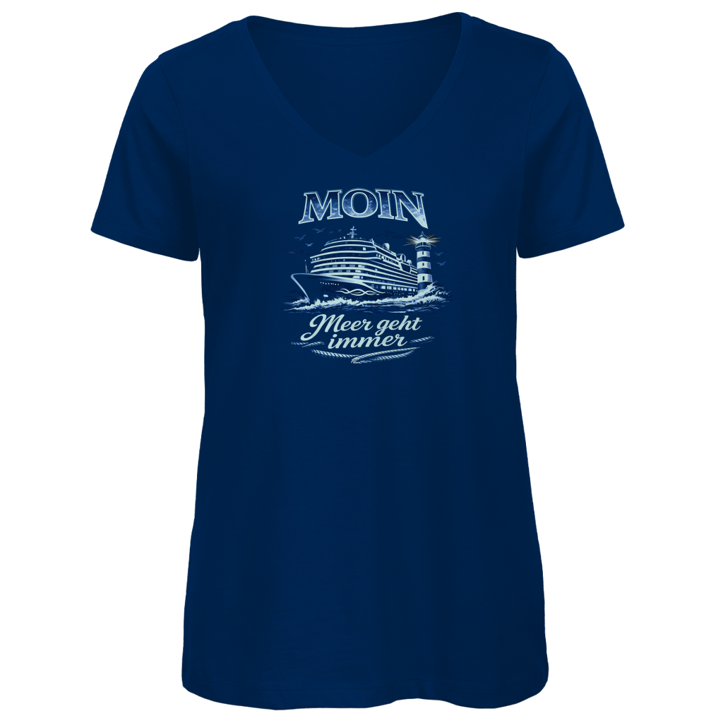 T-Shirt Damen V-Neck  Kreuzfahrt / Cruise #705