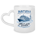 Keramik-Tasse mit Herzhenkel  Kreuzfahrt / Cruise #705