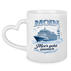 Keramik-Tasse mit Herzhenkel  Kreuzfahrt / Cruise #705