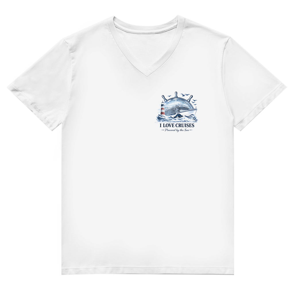 T-Shirt Herren V-Neck  Kreuzfahrt / Cruise #707