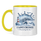 Keramik-Tasse zweifarbig   Kreuzfahrt / Cruise #707