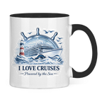 Keramik-Tasse zweifarbig   Kreuzfahrt / Cruise #707