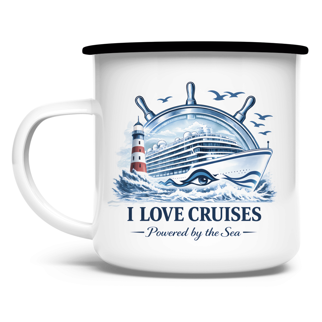 Emaille Tasse  Kreuzfahrt / Cruise #707