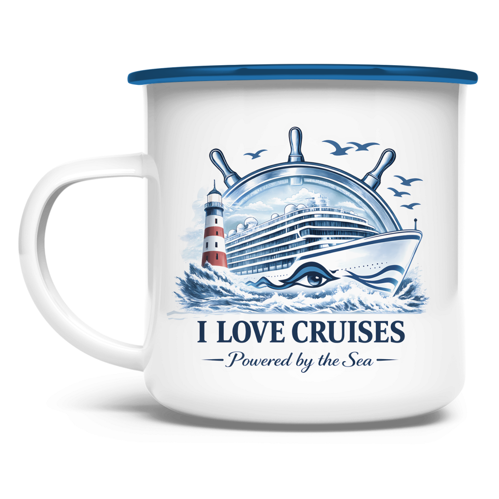Emaille Tasse  Kreuzfahrt / Cruise #707