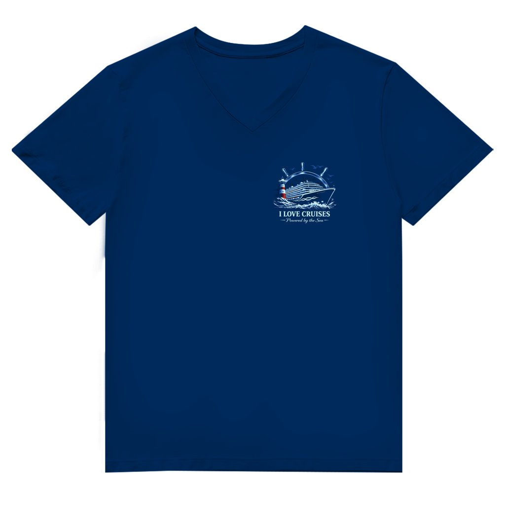 T-Shirt Herren V-Neck  Kreuzfahrt / Cruise #708