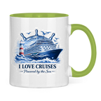 Keramik-Tasse zweifarbig   Kreuzfahrt / Cruise #708