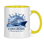 Keramik-Tasse zweifarbig   Kreuzfahrt / Cruise #708