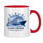 Keramik-Tasse zweifarbig   Kreuzfahrt / Cruise #708