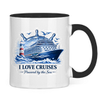 Keramik-Tasse zweifarbig   Kreuzfahrt / Cruise #708