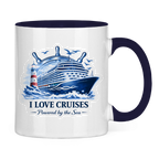 Keramik-Tasse zweifarbig   Kreuzfahrt / Cruise #708
