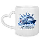 Keramik-Tasse mit Herzhenkel  Kreuzfahrt / Cruise #708