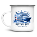 Emaille Tasse  Kreuzfahrt / Cruise #708