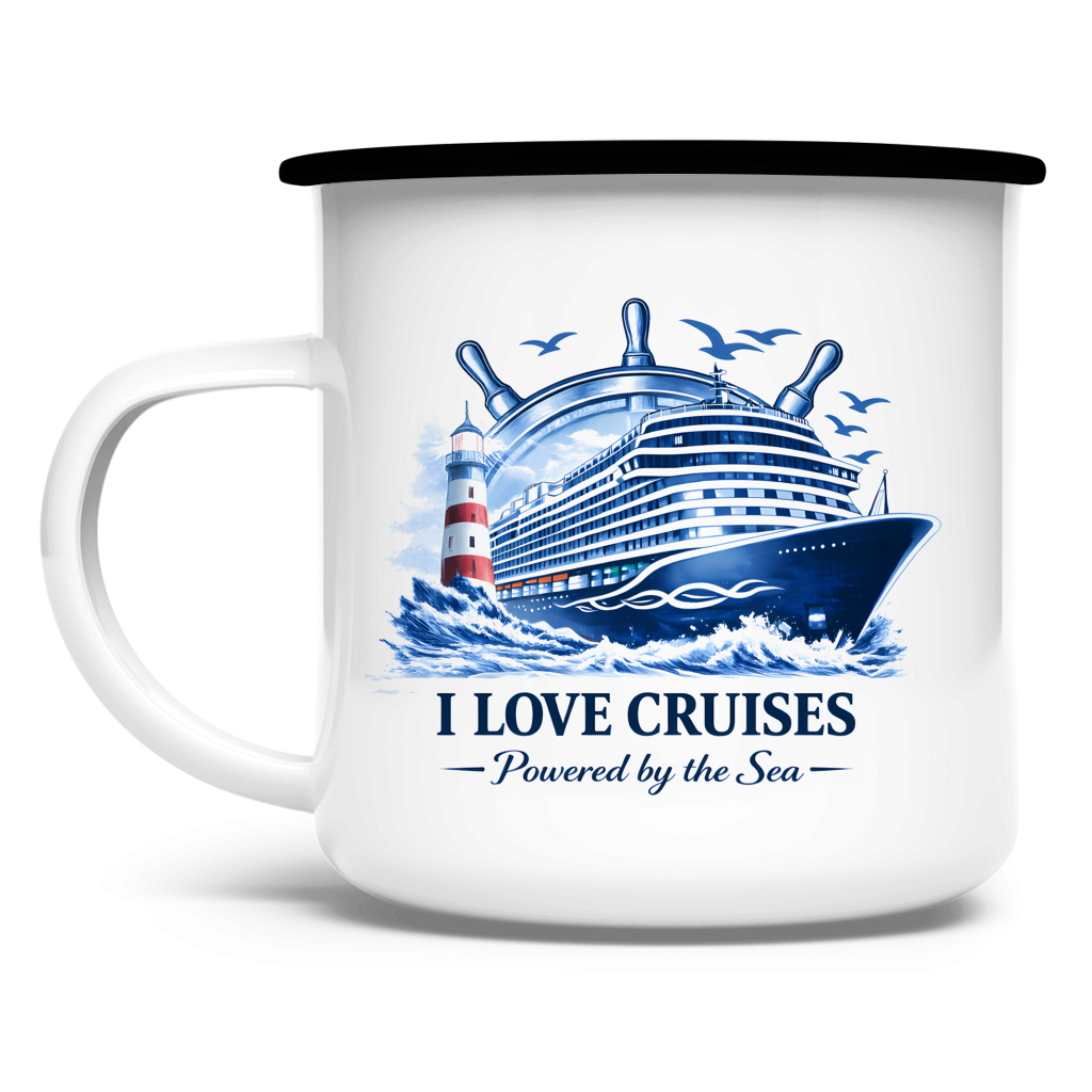 Emaille Tasse  Kreuzfahrt / Cruise #708